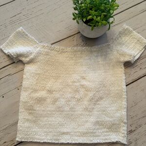 Garage off shoulder top